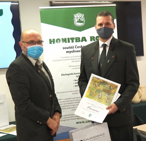Předávání ocenění Ing. Radimovi Kubečkovi z KELEČSKO, a.s.